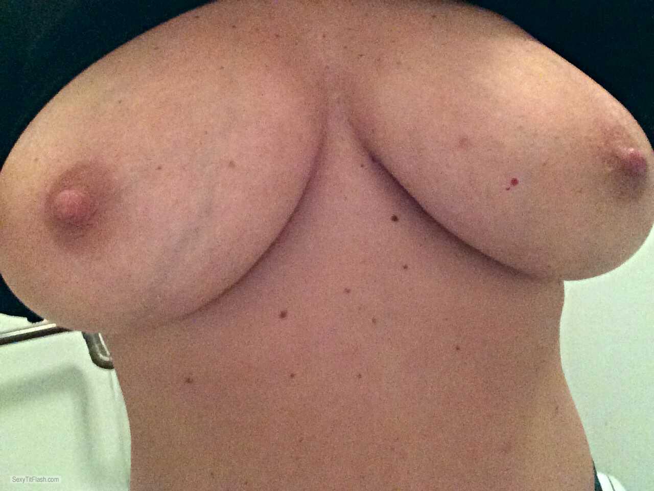 Tit Flash: My Very Big Tits (Selfie) - Big Natural from United States